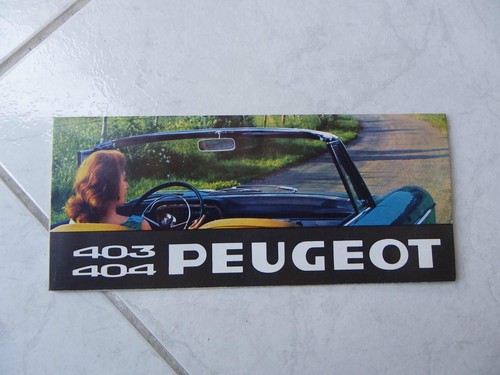 Gamme peugeot 403 404 - 404, coupé