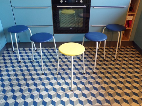 Set tabouret vintage - 5,
