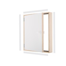 Genouillère porte battante bois TERMO Ud=1,22 W/m²*K Oman 80x70 70x80