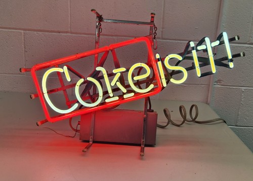 Vintage neon coca - neon, coca-cola