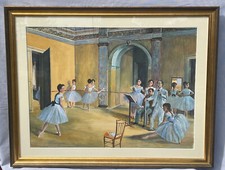 Tableau Gouache Repro DEGAS Le Foyer de la Danse a l’Opéra par M.LE GUYADER 1993