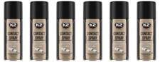 6 SPRAY BOMBE NETTOYANT CONTACT ELECTRONIQUE DEPANNAGE 400ml K2 QUALITE PRO