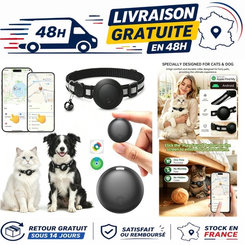 Traceur gps pour chat - traceur, chien