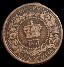 1 Centime 1861 Nova Scotia