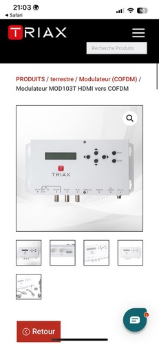 Modulateur triax hdmi vers - modulateur,