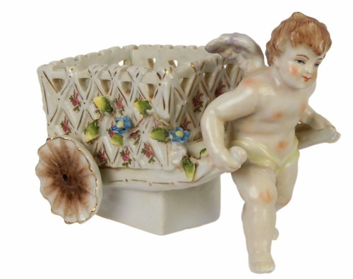 Figurine porcelaine boite - , ange