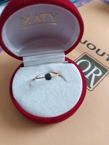 Bague 18k saphir - bague,