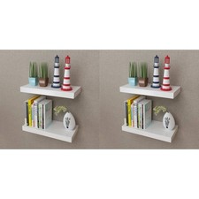 4x Étagère Murale Blanc 40