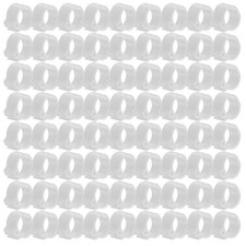  100 pcs pigeon pied bandes anneaux de pigeon plastique bagues de pied pigeon