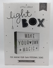Light Box, coffret lumineux avec 85 caractères, lettres, panneau lumineux LED