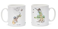 Argile Pigeon Fusil Chasse Tasse Thème Notre Mine's A Double et Haut Pistolet...