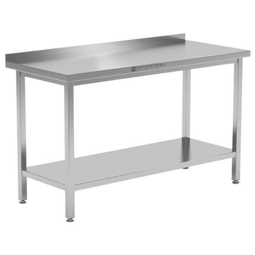 Table inox avec dosseret - avec,