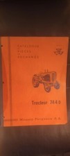 Catalogue Agricole Pièces de Rechange MF Massey ferguson Tracteur 744 D ...1958