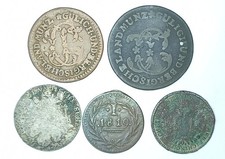 Lot 5 pièces États allemands
