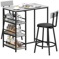 HOMCOM Ensemble table de bar