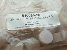 JG Finneran 610050-20 20mm X .100" PTFE/SIL SEPTA (R3S9.6B1)