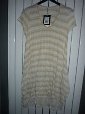 ROBE  " LAUREN  VIDAL ECRU DORE   TAILLE/ M NEUF DUSTYBAG