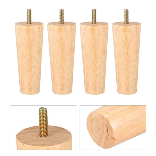 Pcs pieds meubles en bois - 4,