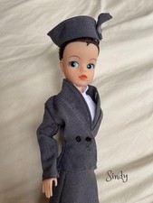 Uniforme d'équipage de cabine de poupée Sindy vintage des années 1950 - costu...