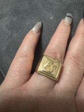 bague or 18 carats ancienne