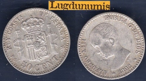 Espagne centimos 1892 - centimos,