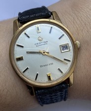 MONTRE AUTOMATIC HOMME EN PLAQUE OR CERTINA BRISTOL 235 @ FONCTIONNE @ WATCH !!
