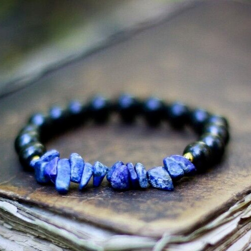 Bracelet perles onyx et - onyx,