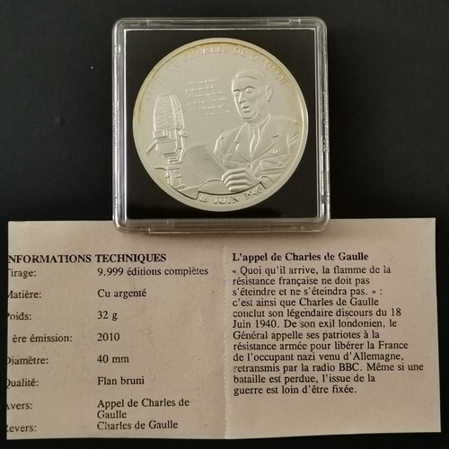 Medaille 2010 40mm - 40mm, 32g