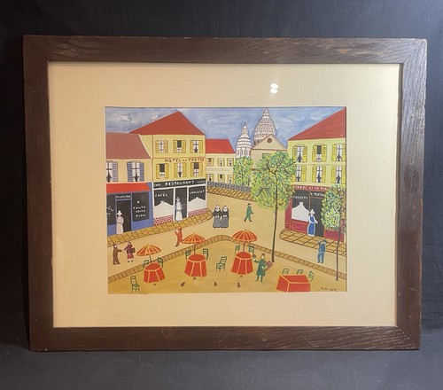 Art naïf huile - huile, sur