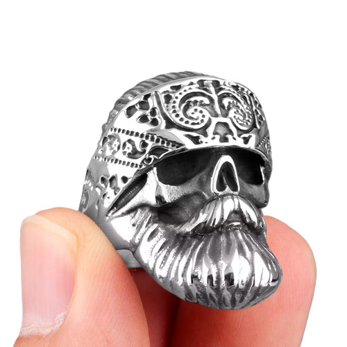 Bague tete mort chevaliere - mort,