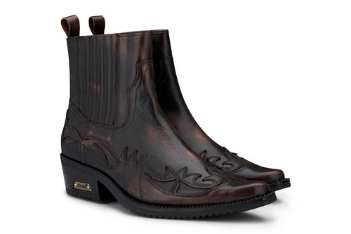 Bottes cowboy cuir pour - bottes, en