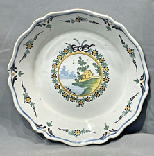 Centre Assiette Faïence Fin