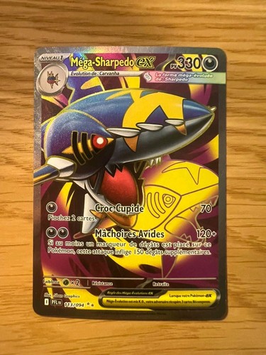 Carte pokémon méga sharpedo - carte,