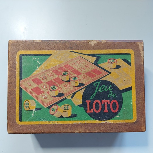 Coffret ancien jeu loto - de,
