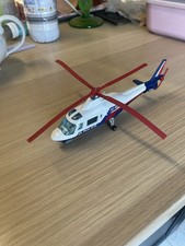 1/60 Majorette Hélicoptère Police AGUSTA  109 Jouet Vintage Collection Rétro 