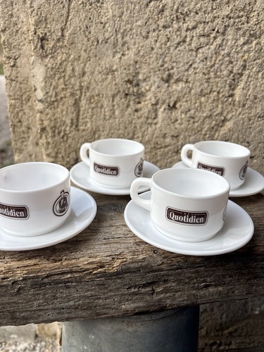 Tasses café et sous - 4,
