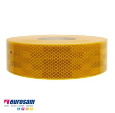 3M Bande Adhésif Jaune Approuvé Réfléchissant Réflecteur Camion, 50 M