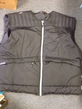 Mens Vest Plus Size Black Zip