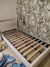 Homestyle4u 90x200cm Lit en Pin Massif - Blanc (4251285377707)