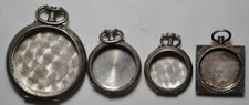 Montres - 4 boîtiers de montres gousset anciennes différent n° et poinçons