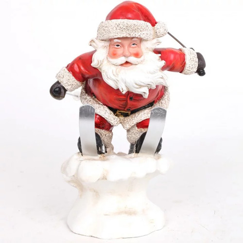 Statue père noël résine - noël, en