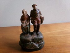 Bord de mer en terre cuite - Isle Adam N°2091 - Le Crotoy - signé R Hanne