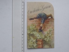 CHROMO VAN HOUTEN à système: HUMOUR "Que cherche ce garçon ?" - Fillette Tasse