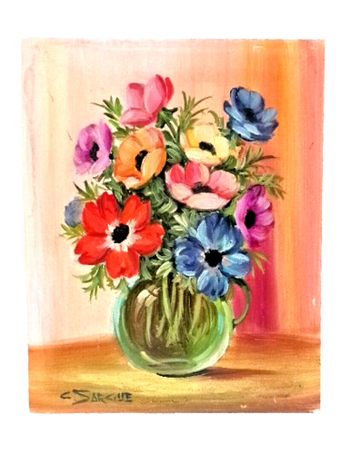 Tableau pot fleurs - ", "