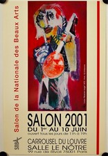 Affiche LORJOU Musicien rouge