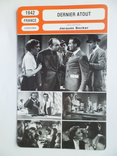 Carte fiche cinema 1942 - carte,