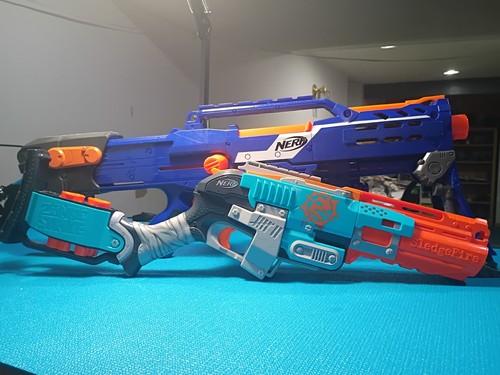 Nerf sledgefire and longshot - nerf,