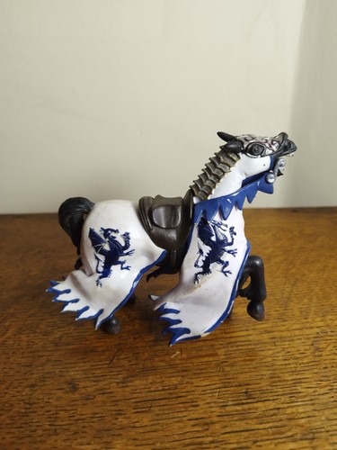 Figurine cheval dragon bleu