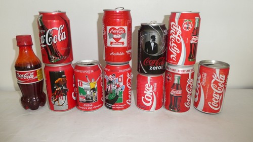 Canettes coca cola bond - 10,