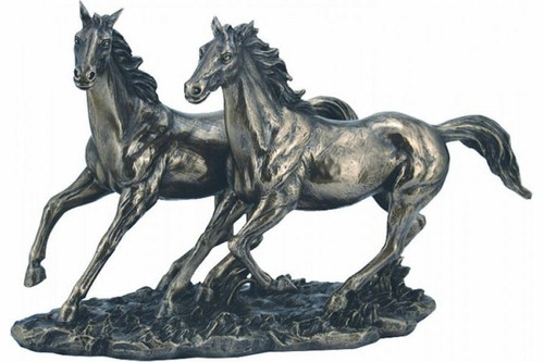 Chevaux statue bronze - en,